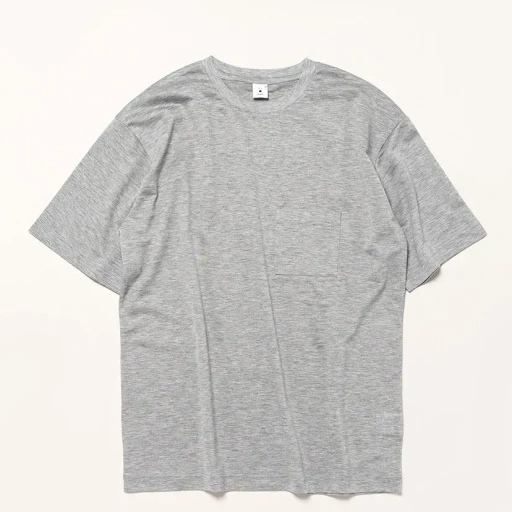 Lyocell Jersey Stitch Crew Neck S/S Pocket Tee