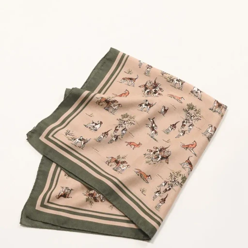 Cashmere Silk Scarf - Dog