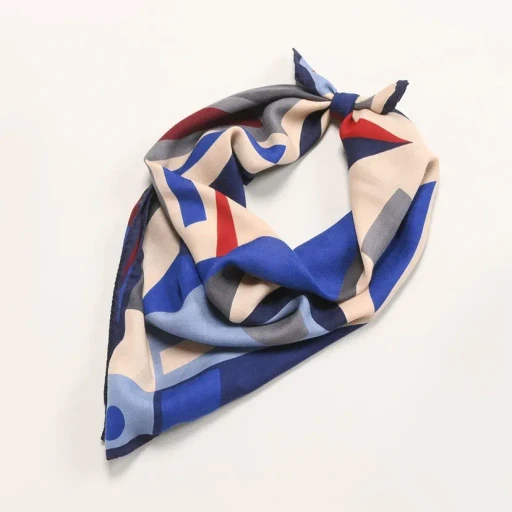 Cashmere Silk Scarf - Geometry