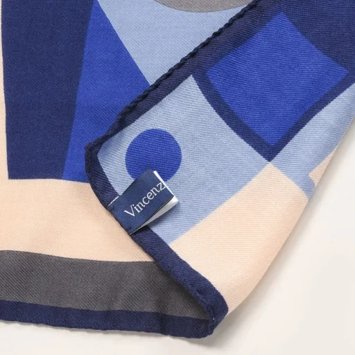 Cashmere Silk Scarf - Geometry