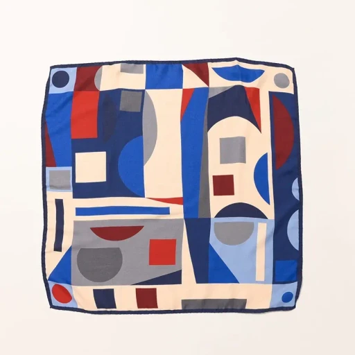 Cashmere Silk Scarf - Geometry