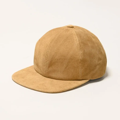 Suede Leather Baseball Cap