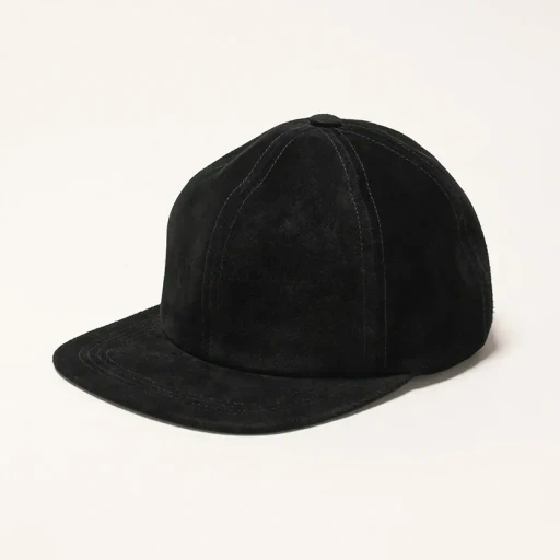 Suede Leather Baseball Cap