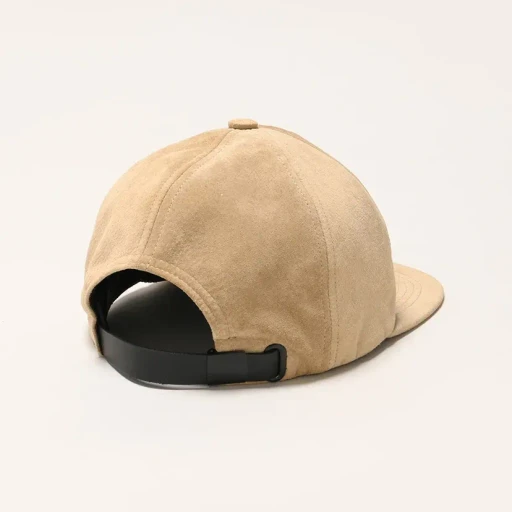Suede Leather Baseball Cap