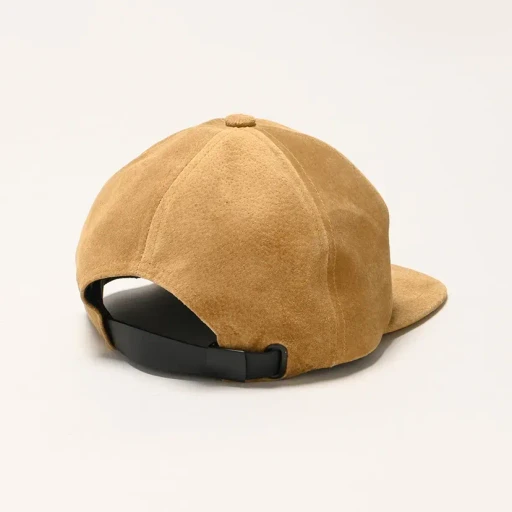 Suede Leather Baseball Cap