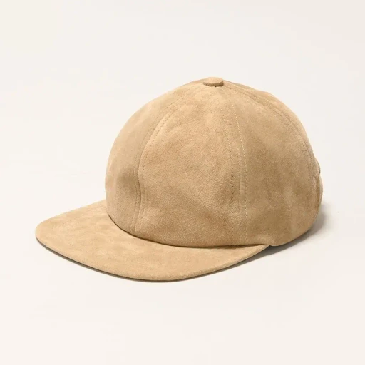 Suede Leather Baseball Cap