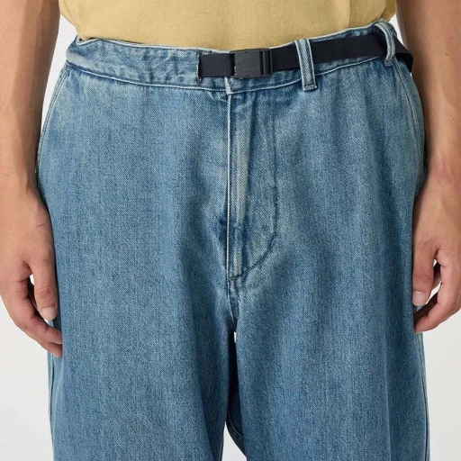 Denim Wide Tapered Field Pants