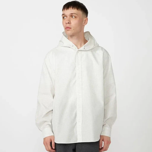 Graph Check Mountain Hooded Shirt