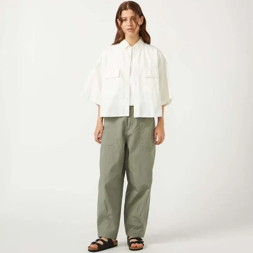 Ripstop Wide Cropped Field Pants