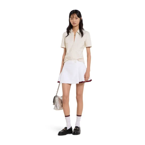 Gg Cotton Gabardine T-Shirt
