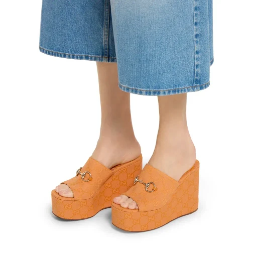 Wedge Sandal With Horsebit