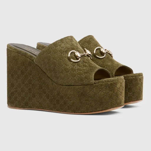 Wedge Sandal With Horsebit