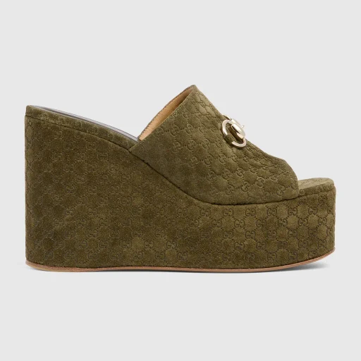 Wedge Sandal With Horsebit