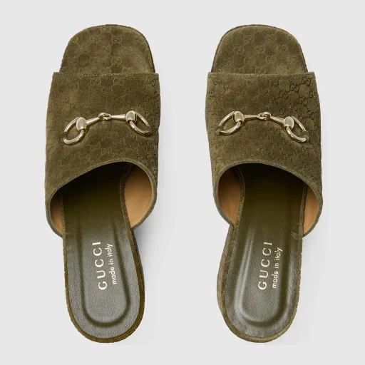 Wedge Sandal With Horsebit