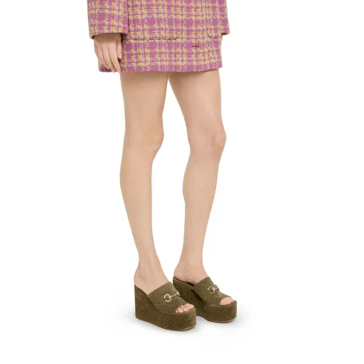 Wedge Sandal With Horsebit