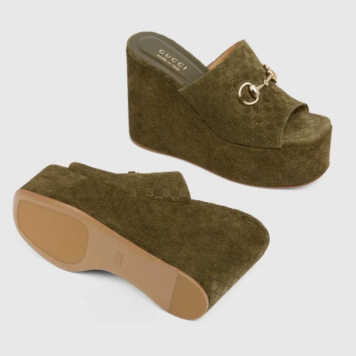 Wedge Sandal With Horsebit