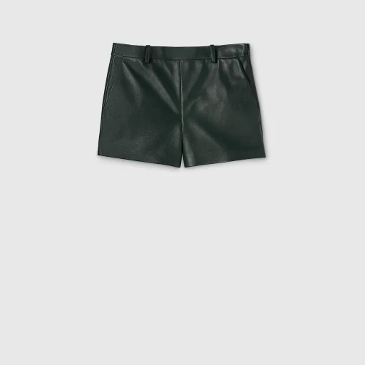 Shiny Leather Shorts