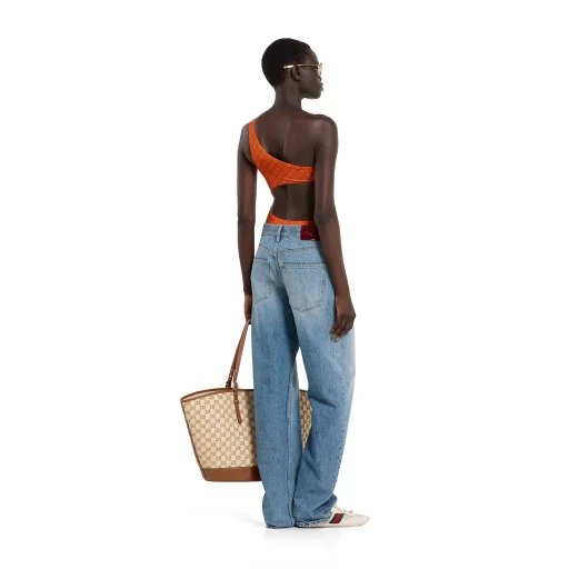 Printed Stretch Jersey Bodysuit