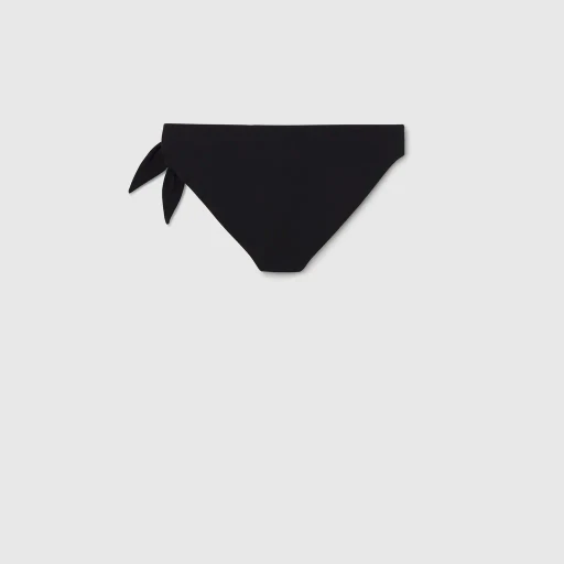 Stretch Jersey Swim Briefs With Knot