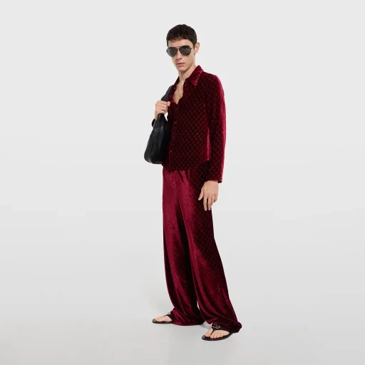 Gg Velvet Devoré Sportswear Pants