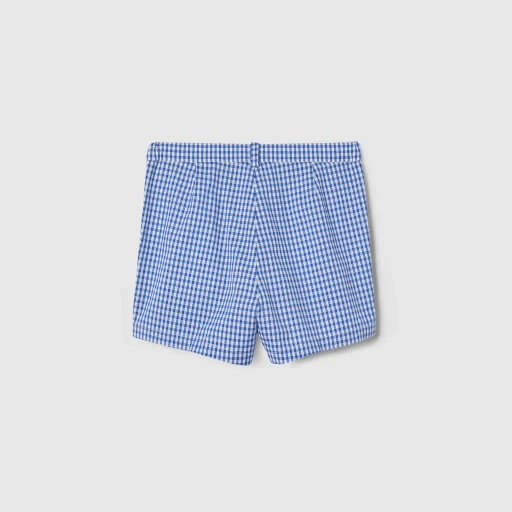 Children's Gingham Cotton Shorts