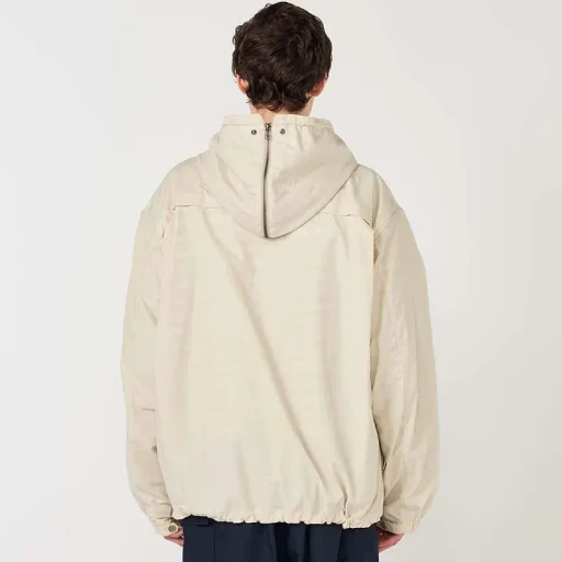 Nylon Twill Hooded Jacket