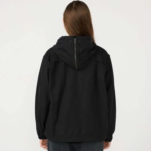 Nylon Twill Hooded Jacket