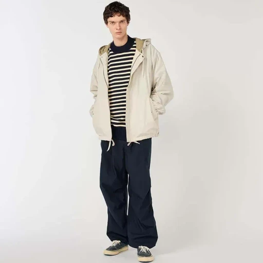 Nylon Twill Hooded Jacket