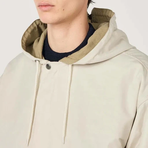Nylon Twill Hooded Jacket