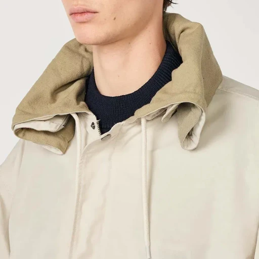 Nylon Twill Hooded Jacket
