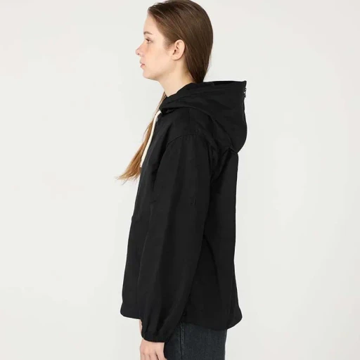Nylon Twill Hooded Jacket