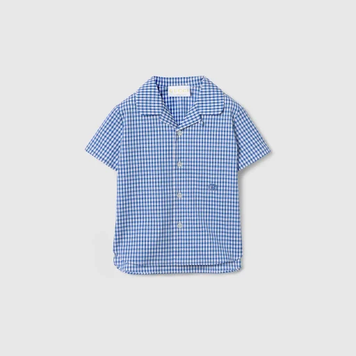 Baby Gingham Cotton Shirt