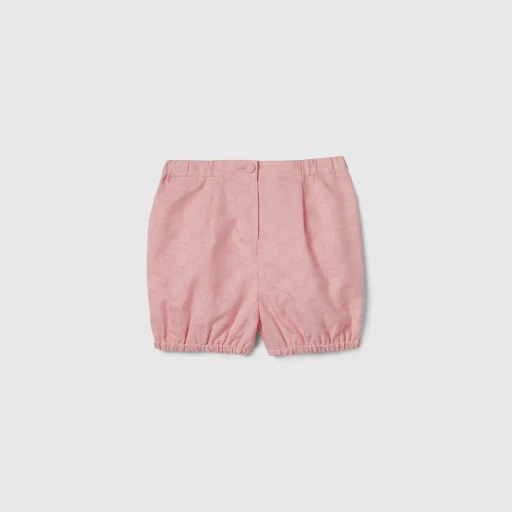 Baby Gg Cotton Jacquard Shorts