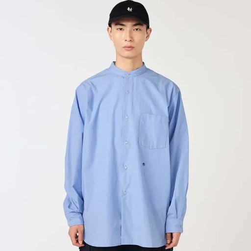 Band Collar Wind Shirt