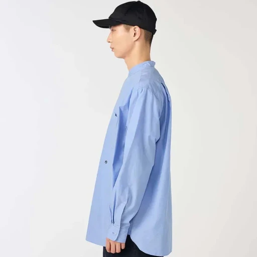 Band Collar Wind Shirt