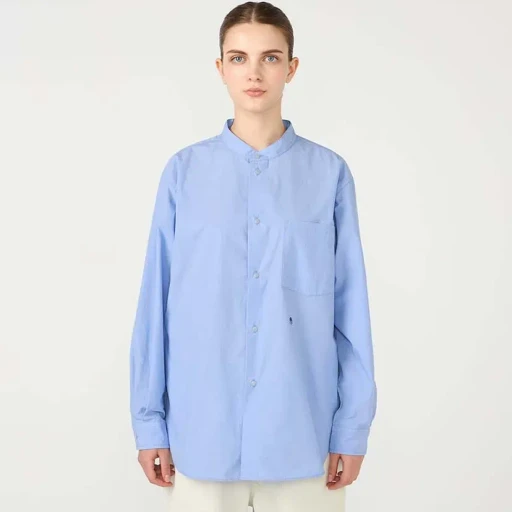 Band Collar Wind Shirt