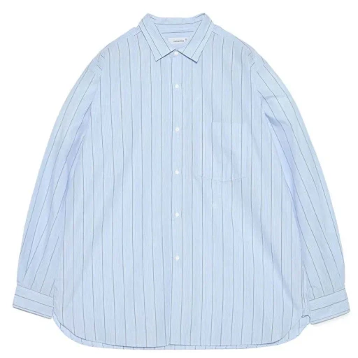 Regular Collar Stripe Wind Shirt