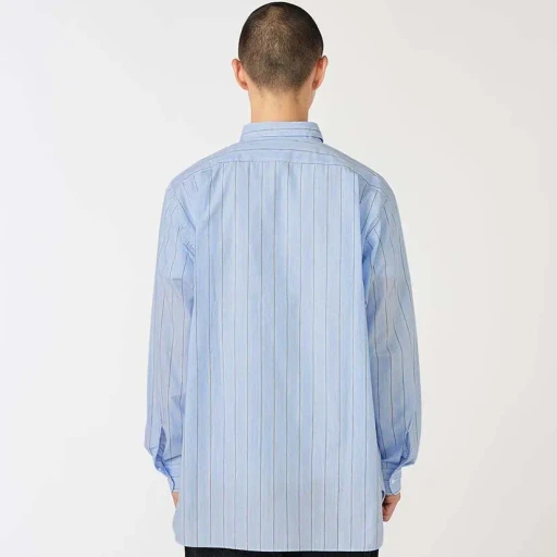 Regular Collar Stripe Wind Shirt