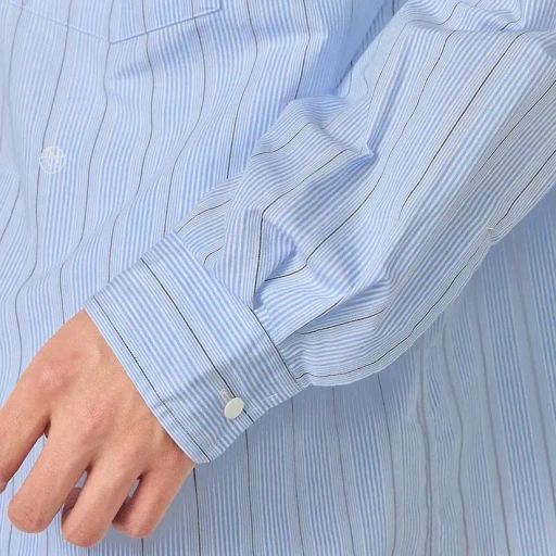 Regular Collar Stripe Wind Shirt
