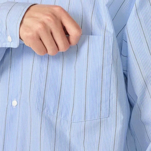Regular Collar Stripe Wind Shirt