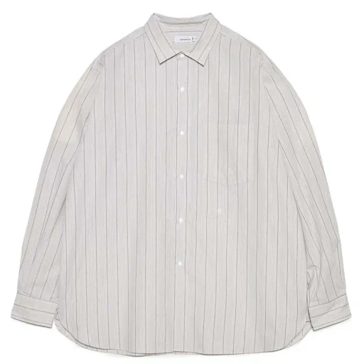 Regular Collar Stripe Wind Shirt