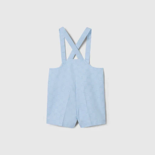 Baby Gg Cotton Jacquard Dungaree