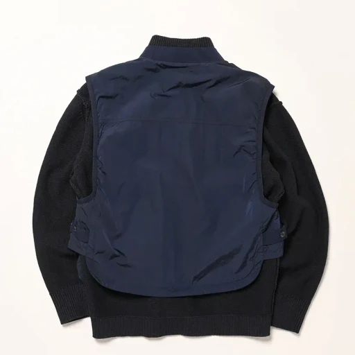 Cotton Mixed Zipped Cardigan