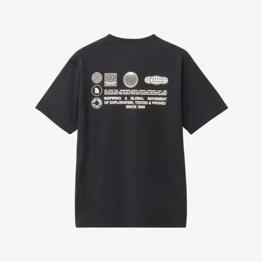 S/S Fd Globe Grid Cotton Tee