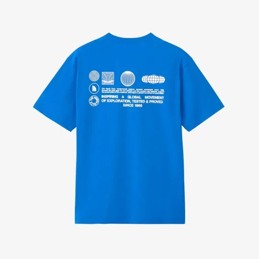 S/S Fd Globe Grid Cotton Tee