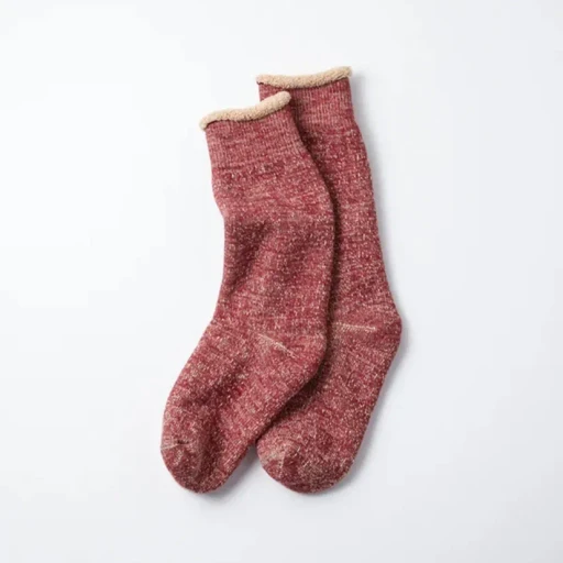 Double Face Crew Socks Merinowool & Brown Og