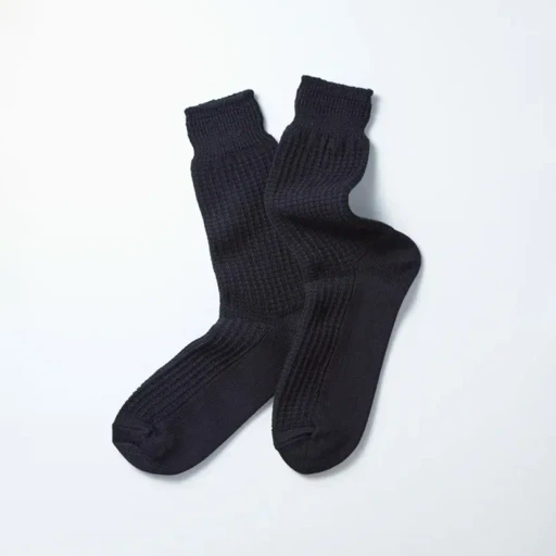 Cotton Waffle Crew Socks