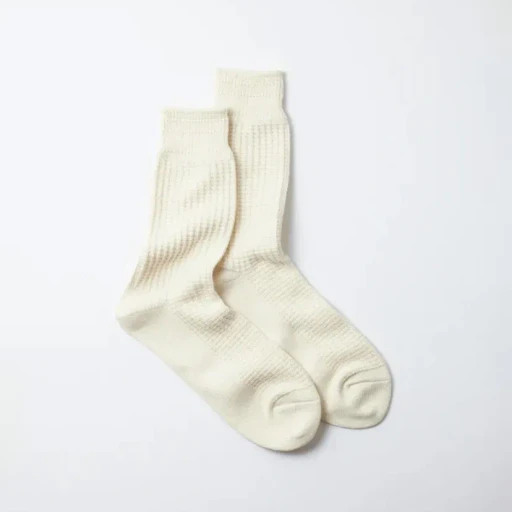 Cotton Waffle Crew Socks