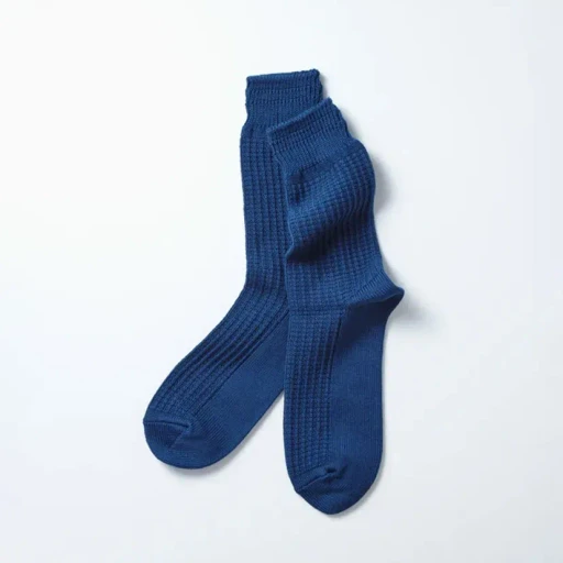 Cotton Waffle Crew Socks
