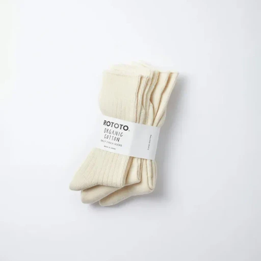 Organic Daily 3 Pack Crew Socks